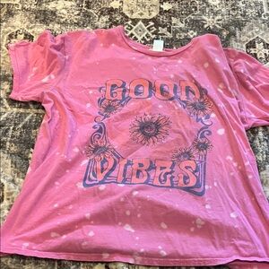 Altar'd State Pink Cotton Tee